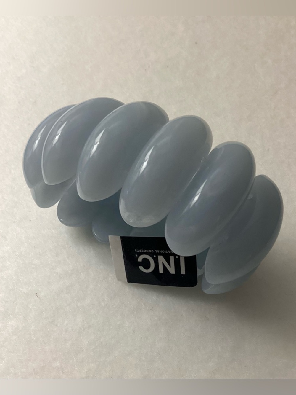 I.N.C. International Concepts Light Blue Chunky Plastic Shell Stretch Bracelet - Picture 6 of 7
